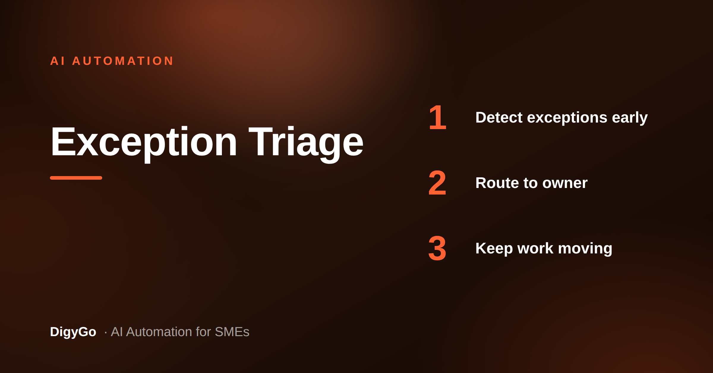 How AI Exception Triage Keeps SME Teams Moving Without Manual Chasing