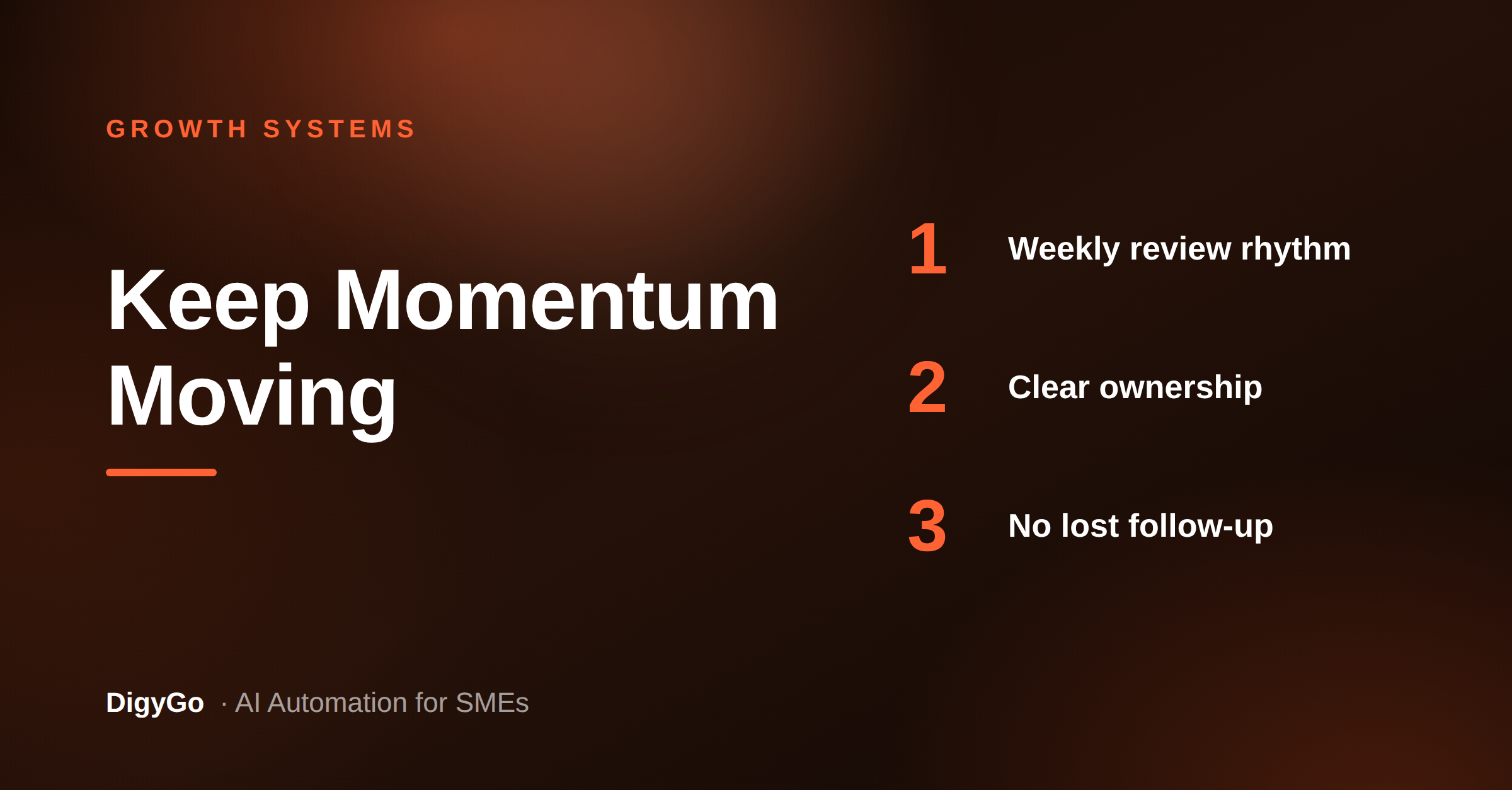 How a Growth Cadence Keeps SMEs from Losing Momentum Between Wins