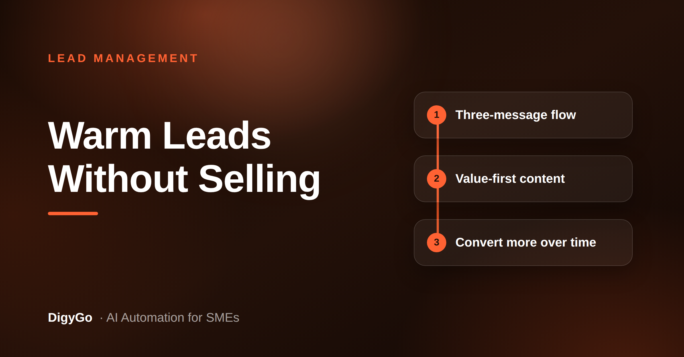 Warm Leads Without Selling