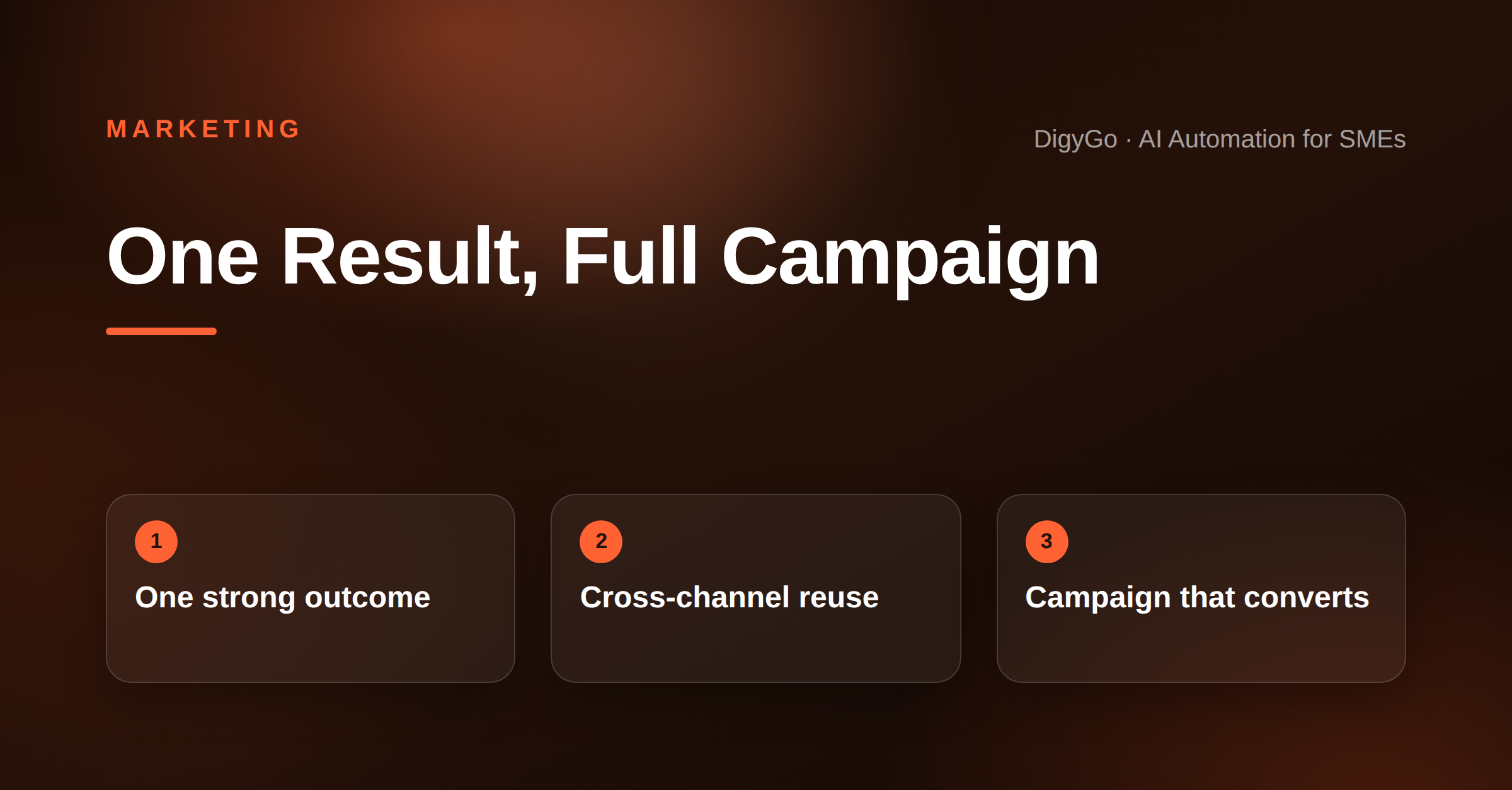 One Result, Full Campaign