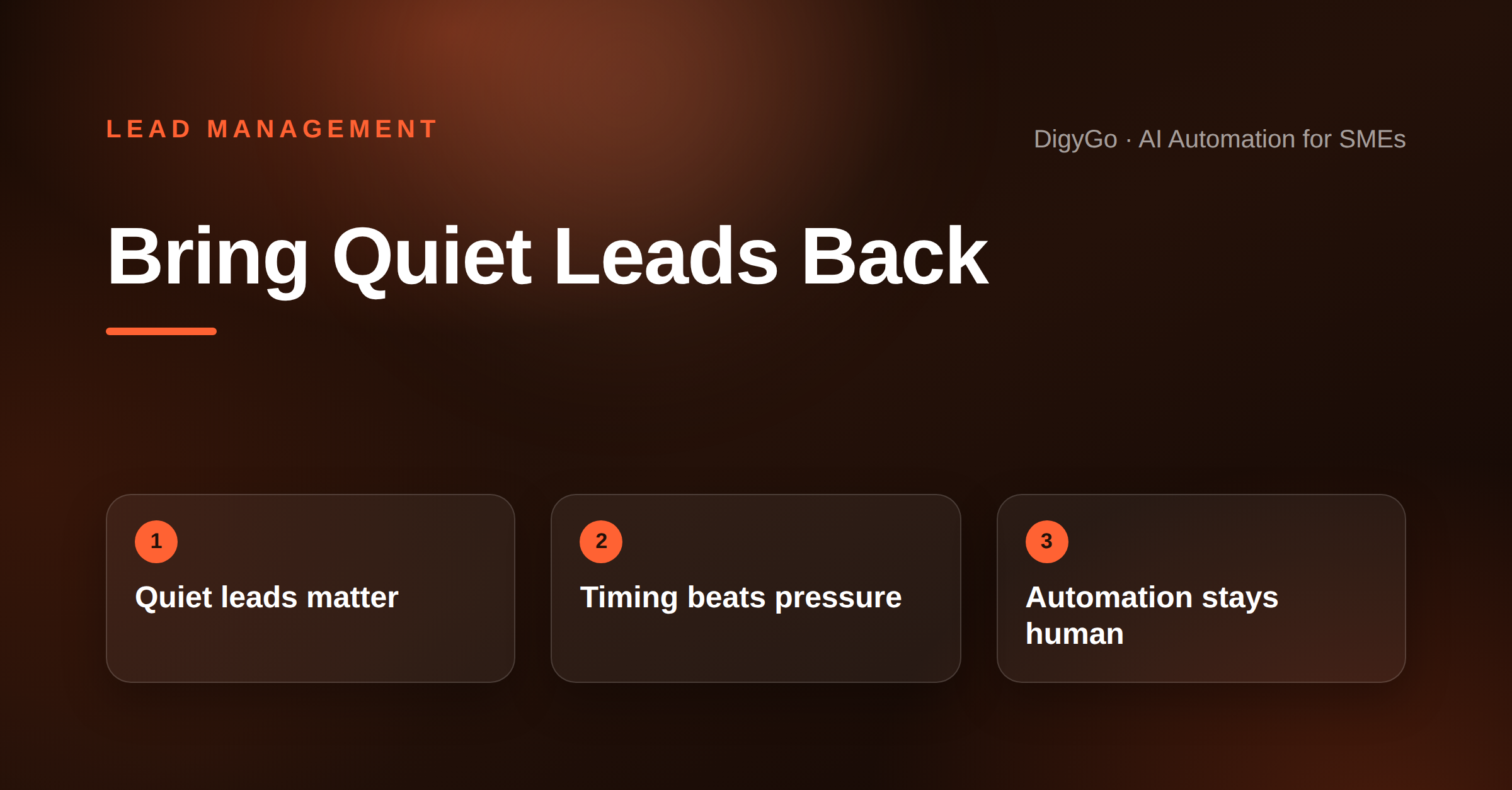 How SMEs Can Use a Lead Re-Engagement Sequence to Revive Quiet Enquiries