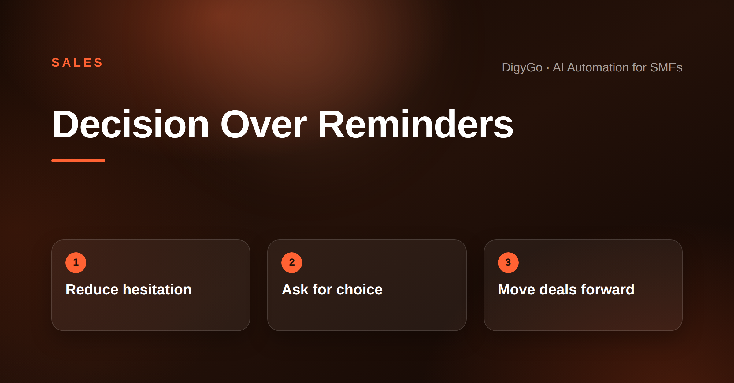 How to Turn Sales Follow-Up Into a Decision, Not a Reminder
